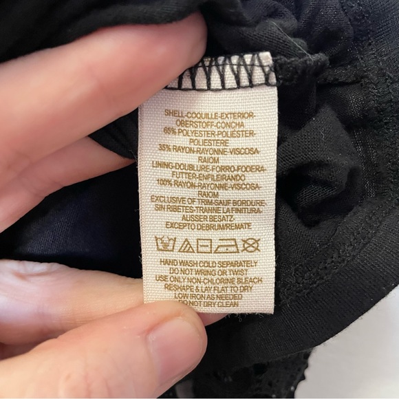 Free People Zanna Amhurst Black Crochet Dress Womens Medium - Picture 13 of 13